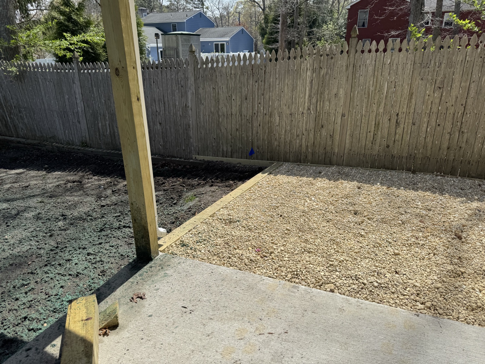 Fence-line cleared for new fence install